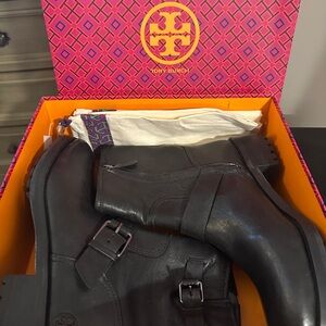 Tory Burch Black Chrystie Boots
